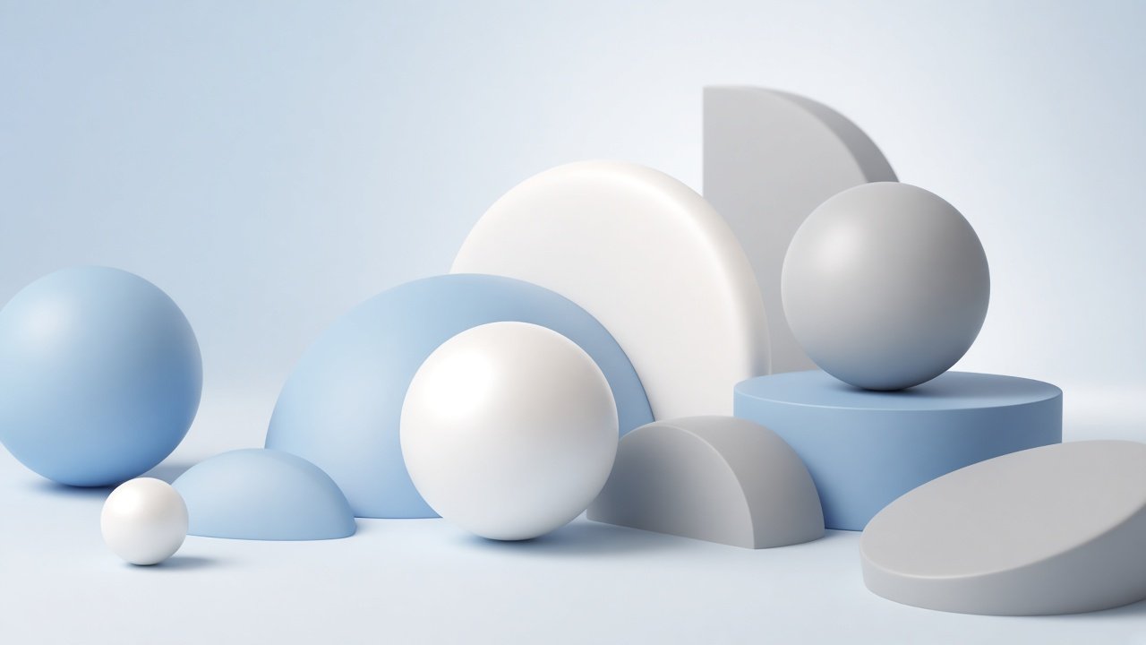 Soft pastel abstract shapes